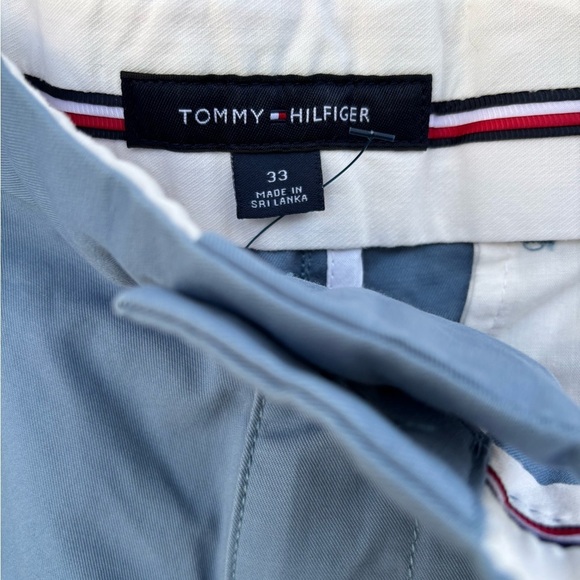 Tommy Hilfiger Blue Flat Front Shorts Lightweight Casual Wear - Picture 8 of 8